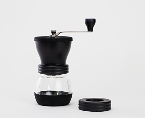 Hario Skerton Plus Ceramic Molinillo de café, Vidrio, cristal