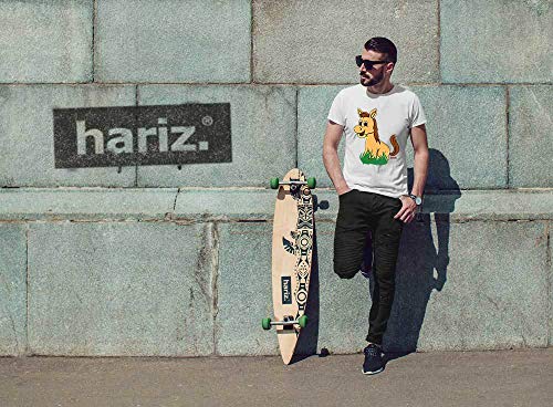 Hariz - Camiseta para hombre, diseño de caballo dulce verde claro XXXL