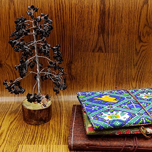 Harmonize  Curación con Cristales de turmalina Negro Árbol de Piedra Gemas Reiki Espiritual Feng Shui Vector de la decoración