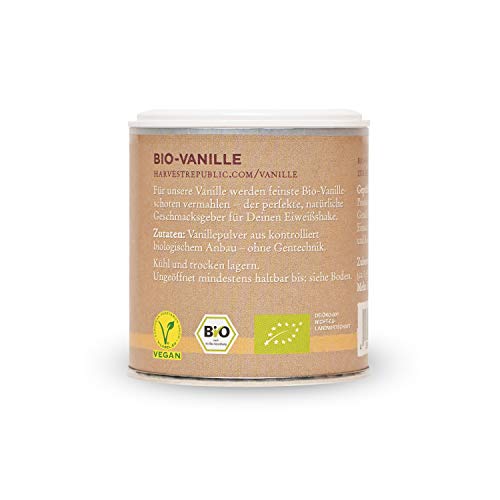 Harvest Republic bio de polvo de vainilla, 25 g, para superalimentos Batidos y batidos, Organic Food, Vegano)