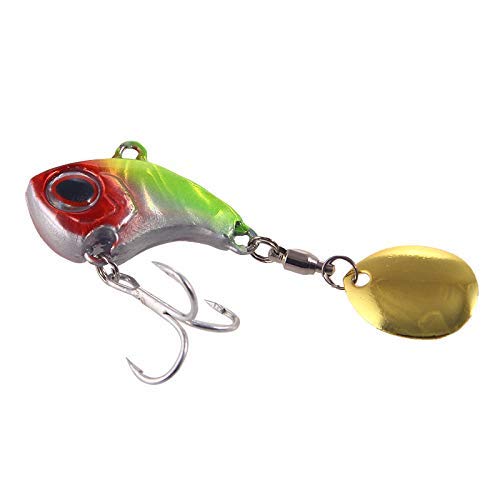 HASAKA 6PCS Señuelos de Pesca Señuelo de Plantilla de Metal Crankbait Casting Sinker Cucharas Cebos Spinner Señuelos Trucha Kit de cebos Spinner Metal Duro