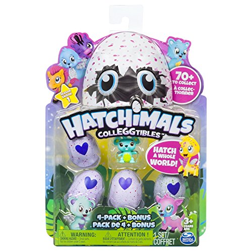 Hatchimals - Pack de 4 figuras coleccionable (Bizak 61921915) , color/modelo surtido