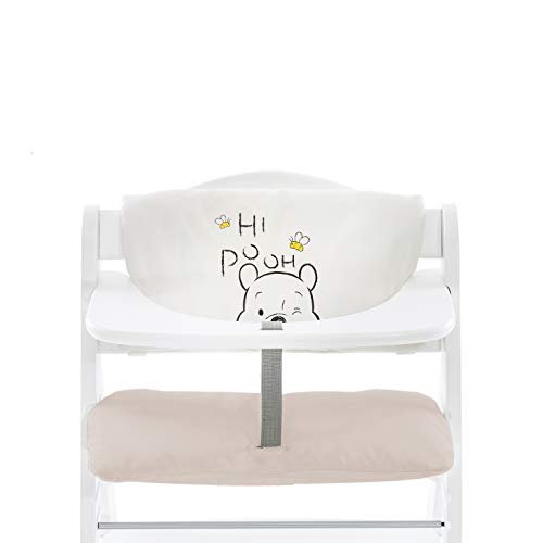 Hauck Highchair Pad Deluxe - Cojin protector para trona alta modelo hauck Alpha+, colocación fácil, Pooh Cuddles/beige