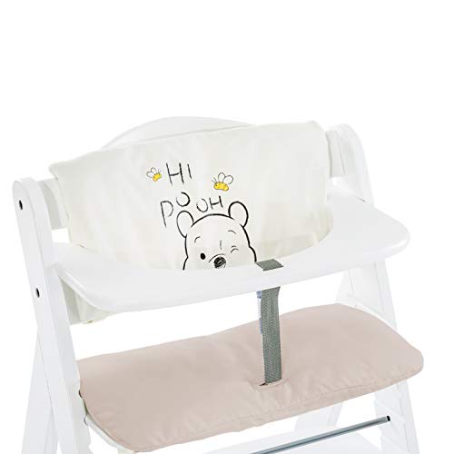 Hauck Highchair Pad Deluxe - Cojin protector para trona alta modelo hauck Alpha+, colocación fácil, Pooh Cuddles/beige