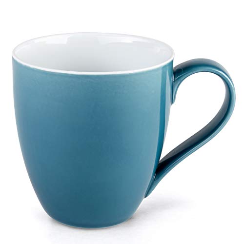 Hausmann & Söhne XXL Taza Azul Grande 1 Taza de Porcelana | Jumbo Cup 500 ml Taza de café/Taza de té Grande | Taza de café | Taza Azul 500 ml | Idea para Regalo