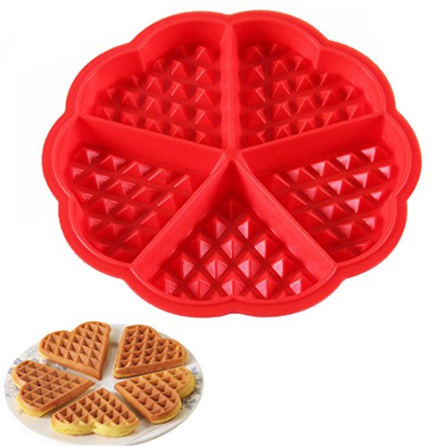 HBlife 2 PC/Set Waffle Mold silicona horno cacerola para hornear galletas para tarta muffin cocina herramientas accesorios de cocina