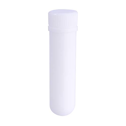 Healifty 12pcs Recargables de aceite esencial Tubos inhaladores en blanco Tubos vacíos con un hisopo de algodón de acetato 12pcs