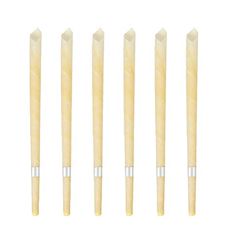 HEALLILY 10 piezas Cera de Abeja Vela Conos Kit de Eliminación de Velas de Cera del Oído con 5 piezas de bandejas y 10 piezas de hisopo