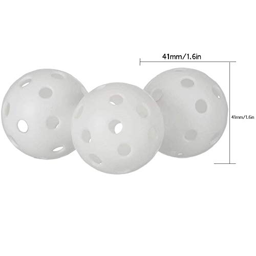 Heatigo 24 pelotas de golf de plástico, flujo de aire hueco, para conducción, entrenamiento de columpio, uso en interiores o exteriores