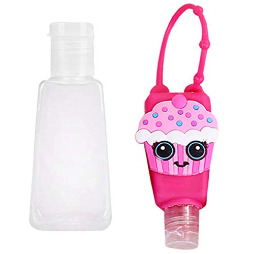 heekpek Portátiles Botellas de Viaje para Niños 4 Piezas 30ml Reutilizable Prueba de Fugas Rellenable Contenedor Botellas de Viaje para Champu y Lociones