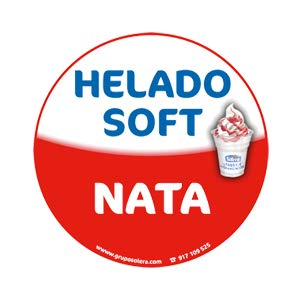 Helado Soft (1+2) - 6 Brik de 1 Litro concentrado = 18 Litros + 20% aumento = 21.6 L.de helado Soft terminado. (Nata)