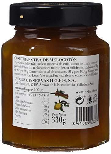 Helios Confitura Natural Melocotón - 330 gr