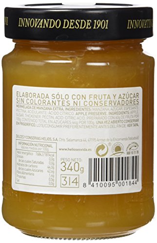 Helios Mermelada Extra Manzana - 340 gr - [Pack de 12]