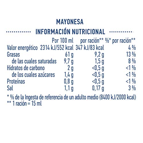 Hellmann's Mayonesa, 450 ml - Pack de 4