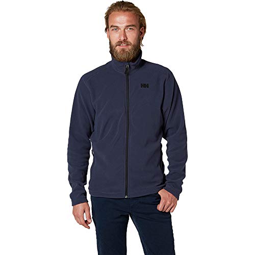 Helly Hansen Daybreaker Fleece Jacket Chaqueta con Forro Polar para Hombres, con tecnología Polartec y diseñada para Cualquier Actividad Casual o Deportiva, Azul (Graphite Blue), M