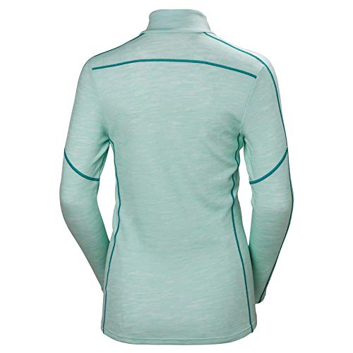 Helly Hansen W HH LIFA Merino Graphic 1/2 Z Camisa Deportiva, Azul (Azul Claro 502), Small (Tamaño del Fabricante:S) para Mujer