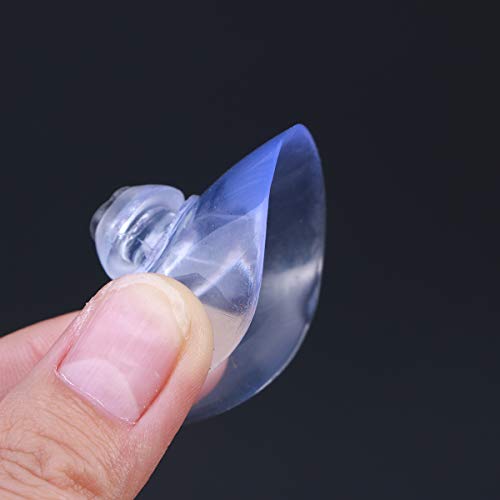 Hemobllo Ventosas de Plástico Transparente Ventosa Colgadores de Pared sin Ganchos para Cocina Oficina Baño 2 cm / 3 cm / 4 cm 30 Piezas