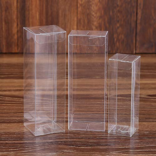 Hemoton 25 Piezas Caja de Regalo de Plastico Transparente para Favores de Fiesta Boda