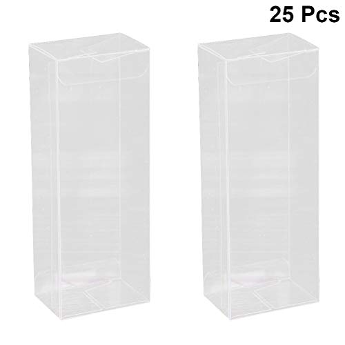 Hemoton 25 Piezas Caja de Regalo de Plastico Transparente para Favores de Fiesta Boda