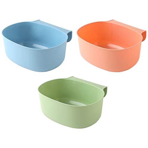 Hemoton 3pcs Recipiente para Cocina para Recoger, Puede Colgar Contenedor De Basura Colgante, Pequeño Bote de Basura Colgante Contenedor de Basura de Cocina Plástico Contenedor De Basura, 21X17.8X9cm