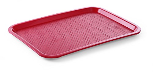 HENDI Bandejas para comida rápida (pequeña) - Rojo - 265x345x(H)20 mm