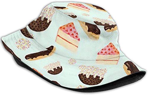 Henry Anthony Tarta de Queso de arándanos Sombrero de Cubo de Viaje Unisex Sombrero de Sol de Playa Gorra de Pescador para Actividades al Aire Libre