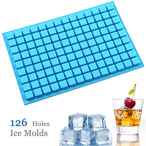 HenShiXin Sana Libre de Nido de Abeja Cubito de Hielo 126 Cubos de Hielo del silicón Bandeja Molde for la Fiesta del Helado Whisky Cóctel Bebida fría atendidos (Color : Ice Mold)