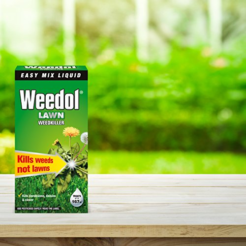 Herbicida líquido para césped Weedol, concentrado en botella, 250 ml