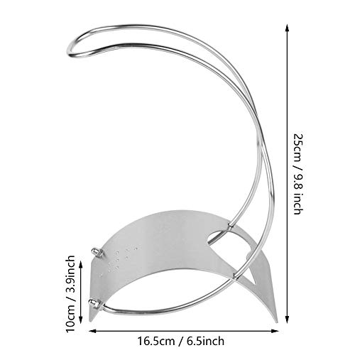 HERCHR Encimera de Estante de Vino de una Sola Botella, exhibición de sobremesa de Soporte de Vino Decorativo de Acero Inoxidable para la Oficina de la Cocina doméstica, 6.5 x 3.9 x 9.8 Pulgadas
