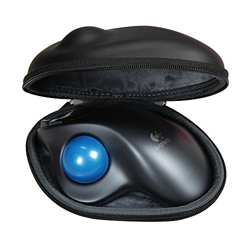 Hermitshell Travel EVA PU Llevar tamaños cubierta de la bolsa del bolso compacto para Logitech M570 Wireless Trackball Mouse ratón