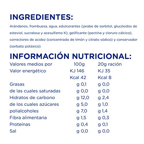 Hero Diet Confitura de Arándanos y Frambuesas Sin Conservantes ni Colorantes, Sabor Auténtico 280 g