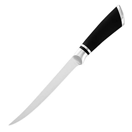 Herramienta Cuchillo Curvo Que Deshuesa El Cuchillo De Cocina De Acero Inoxidable De 6 Pulgadas 7 Pulgadas 8 Pulgadas Bone Salmón Sushi Petty Pescado Crudo Fileteado ( Color : 8 inch Boning Knife )