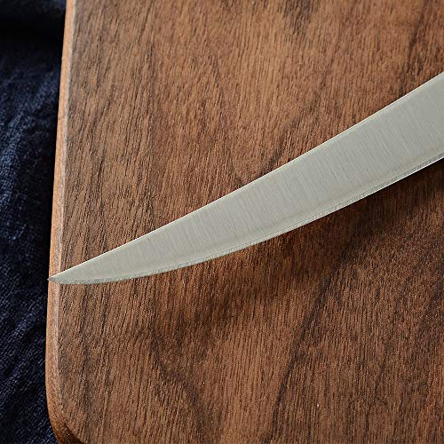 Herramienta Cuchillo Curvo Que Deshuesa El Cuchillo De Cocina De Acero Inoxidable De 6 Pulgadas 7 Pulgadas 8 Pulgadas Bone Salmón Sushi Petty Pescado Crudo Fileteado ( Color : 8 inch Boning Knife )