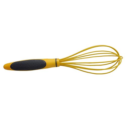 Herramientas de huevo Herramienta de huevo agitador de silicona ecológica multifuncional rotativo manual batidor de huevo Mezclador plástico Mini huevo de la cocina batidor Hornear ( Color : Yellow )