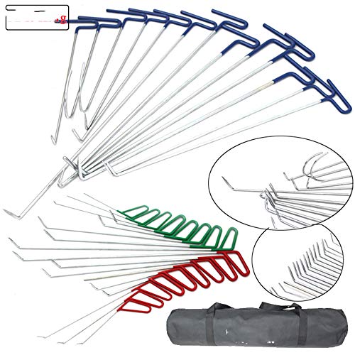 Herramientas Herramientas de reparación de abolladuras Herramientas de eliminación de granizo profesional sin pintura Kit grande Herramientas de reparación de abolladuras Gancho Martillo deslizante