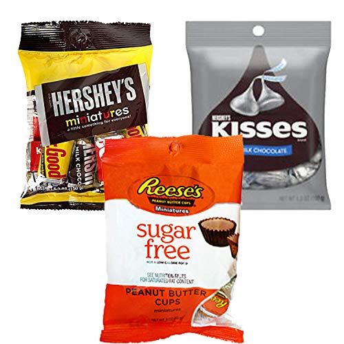 Hershey's Miniatures, Kisses and Reese's Sugar Free Miniatures Cup