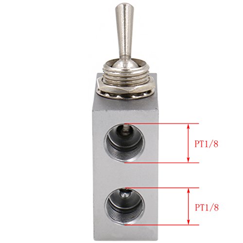 heschen neumático pomo válvula de interruptor hl-2301 PT1/8 3 way 2 posición Normalmente cerrado