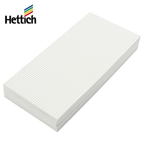 Hettich Paneles Grande Recorte de Patin EVA Autoadhesivo (1x5 Piezas) Patines Goma Adhesivo Almohadillas de Caucho 49523 para Muebles Proteger Antideslizante 200x100mm Rectángulo Blanco