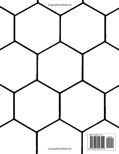 Hexagonal Graph Notebook: - Organic Chemistry: 110 pages large hexagonal graph paper notebook for drawing, Graph Rule