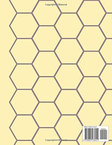 Hexagonal Graph Notebook: - Organic Chemistry: 110 pages large hexagonal graph paper notebook for drawing, Graph Rule