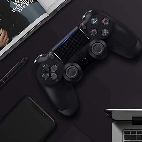 HFSKJ 2 Paquetes de Ps4 Controller Wireless Gamepad para Playstation 4/Pro/Slim con Motores de Movimiento y Audio,Gamepad Remoto Recargable USB (Negro)