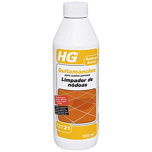 HG 166050130 Profesional porosos 500 ml-eficaz quitamanchas Que Elimina la Grasa y el Aceite de Las baldosas de Suelo, Las losas, la Piedra Natural, el hormigón y el Cemento