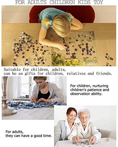 HHSJ Adult Puzzles Difficult Puzzle 1000 Piece Wooden Jigsaw Puzzles Classic Rompecabezas de Juguete, Jigsaw Puzzle en Adultos y ni?os-Arce