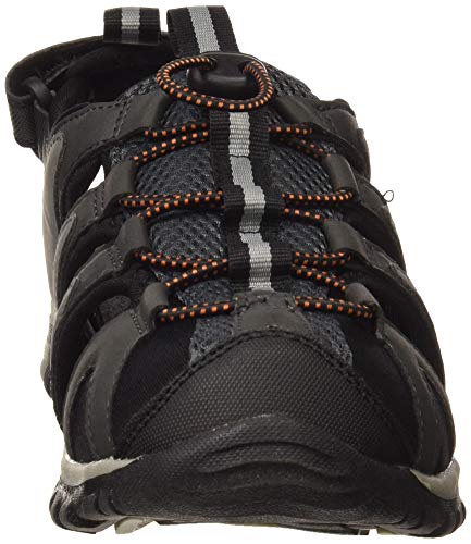 Hi-Tec Haraka Santallas Hombre, Negro (Charcoal/Cool Grey/Black/Red Orange 51), 42 EU