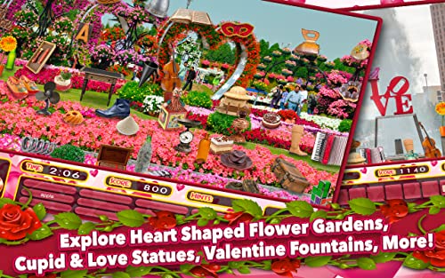 Hidden Objects Valentines Day - Heart Gardens Seek and Find Object Puzzle Pic Valentine Game