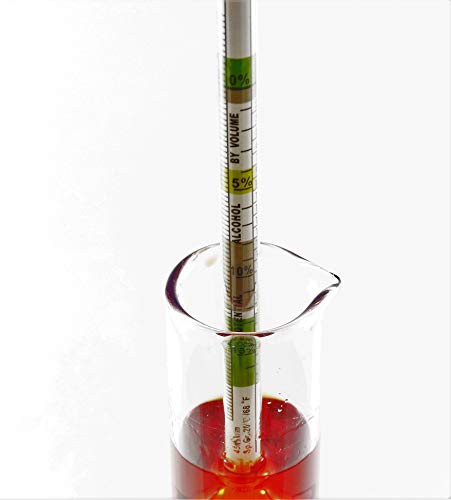 Hidrómetro de Triple Escala para Cerveza y Vino, alcoholímetro, densimetro