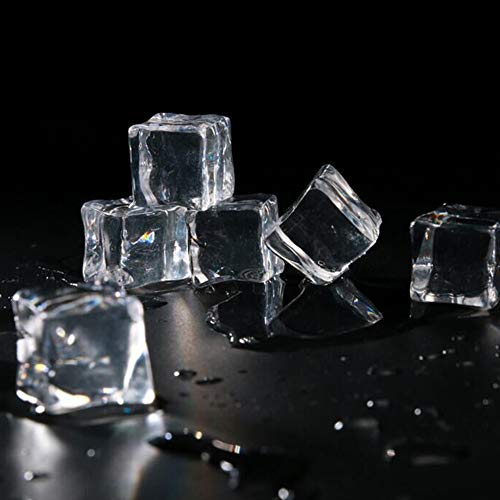 Hielo Falso, Cubitos de Hielo de Acrílico,Cubitos de Hielo de plástico Cristal Lustre, Artificiales de Diamantes, Falsos Cubos, fotografía Props, Cocina Décor