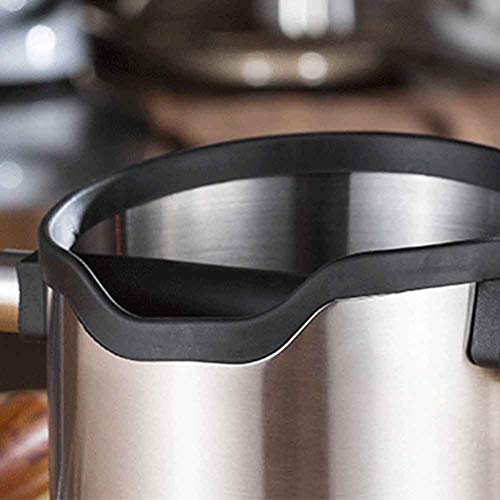 HilMe - Caja de café con molinillo de café duradero con barra extraíble y base antideslizante, acero inoxidable para accesorios de cafetera espresso, No nulo, Plateado, Tamaño libre