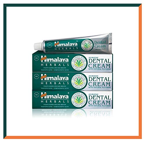 Himalaya Herbals Dental Cream Pasta dental 100g Antiinflamatorio, Anti-hinchazón, Protección de encías Cuidado dental Higiene Pasta de dientes (3-Pack)