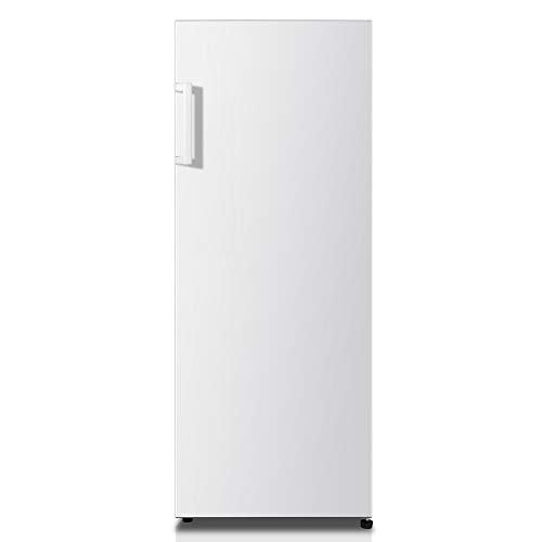 Hisense RL313D4AW1 - Frigorífico de una puerta, clase A+, capacidad neta 242 l, 143,4 cm alto, patas ajustables, silencioso 40dB, color blanco